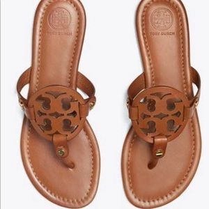Tory Burch Brown Miller Sandals Size 5.5